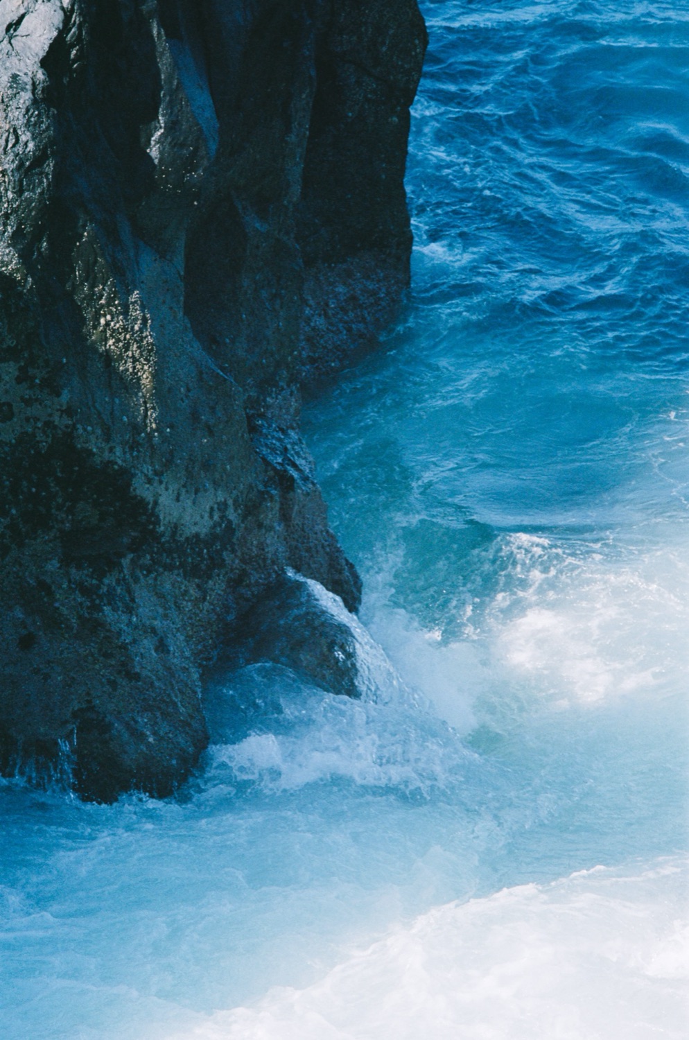 Blue water and volcanic rock, Madeira