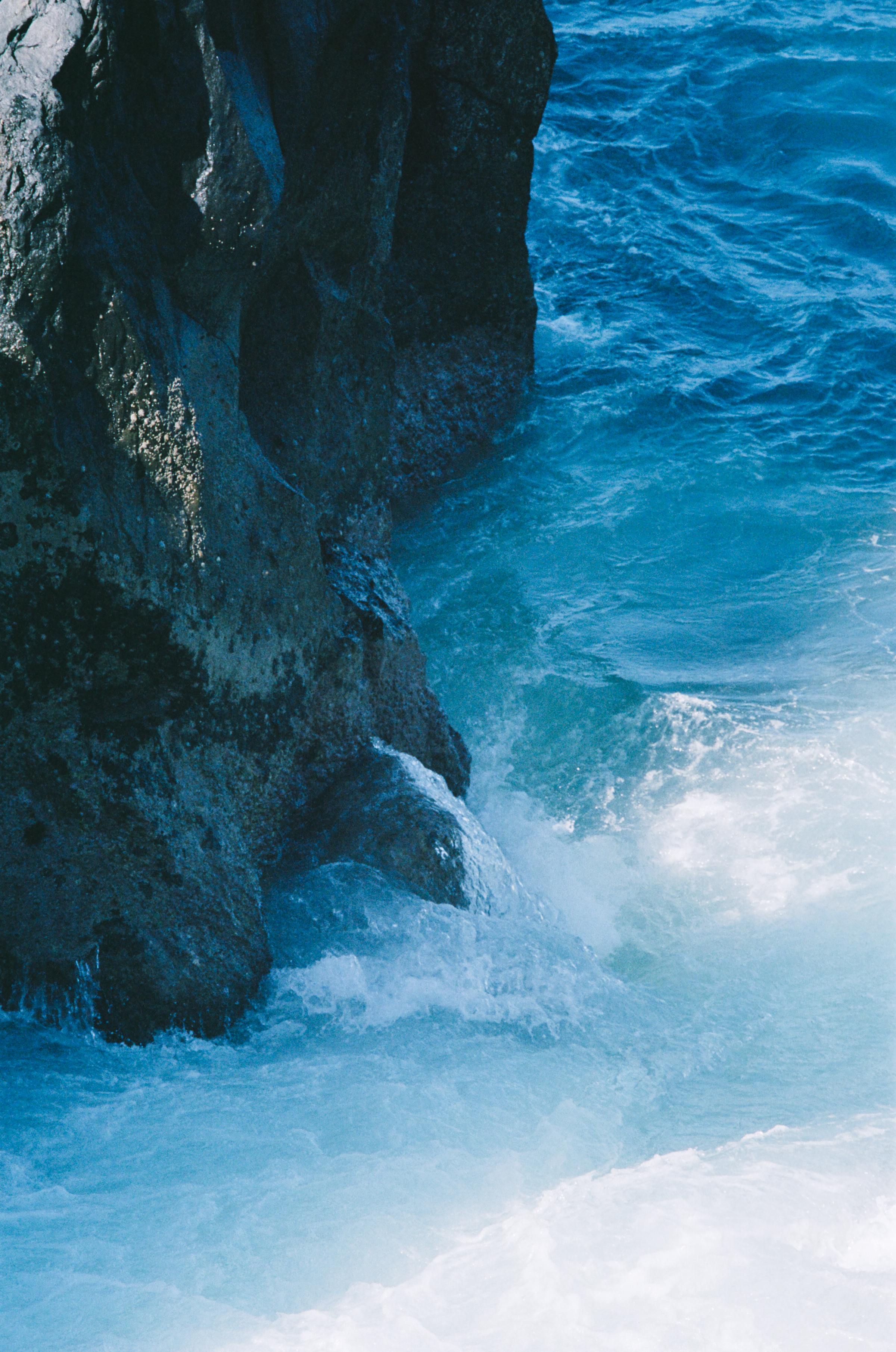 Blue water and volcanic rock, Madeira